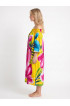 Hand Painted Rayon Off Shoulder Dress